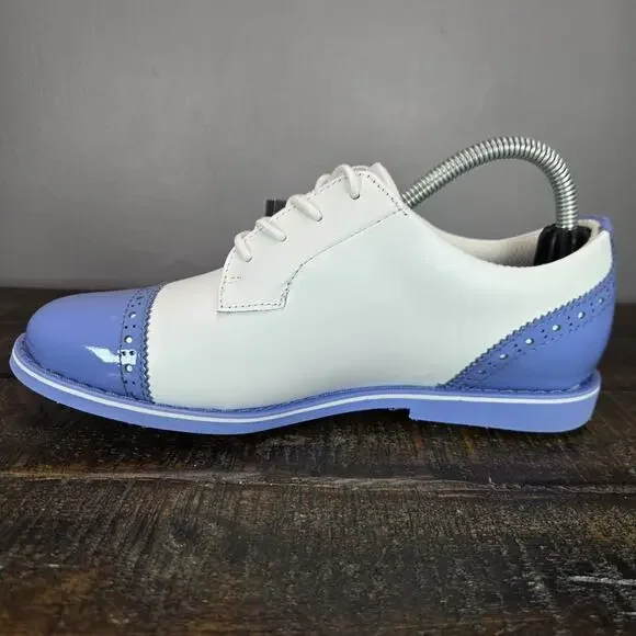 NEW G/Fore Gfore G4 Fore Gallivanter Womens Size 6.5 Golf Shoes White Blue - Picture 6 of 12